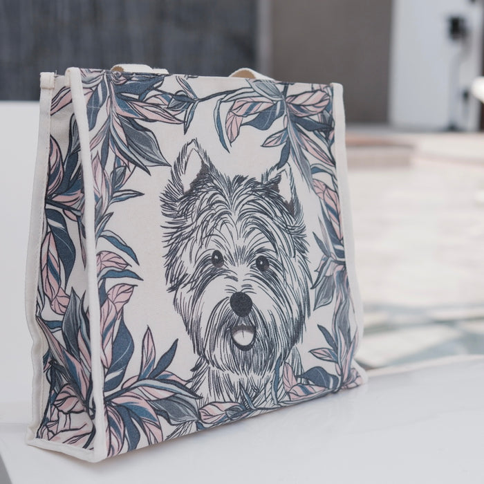 Luxury Westie Shopper Bag