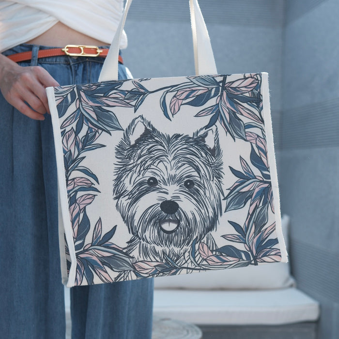 Luxury Westie Shopper Bag