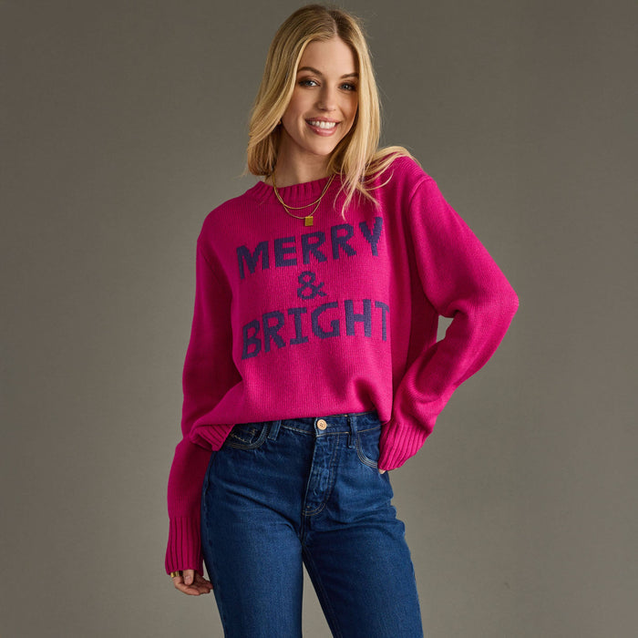 Magenta Merry & Bright Sweater