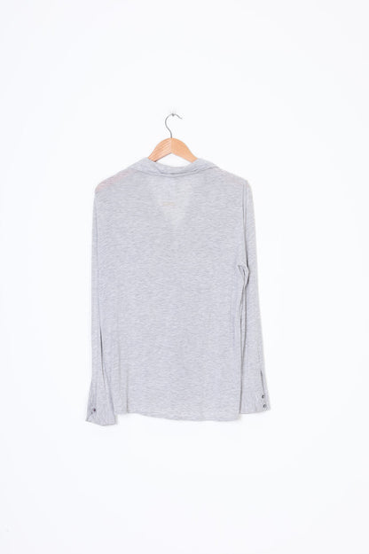 Massimo Dutti Womens Grey Top Size L