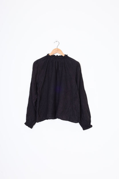 Max Womens Black Top Size 10