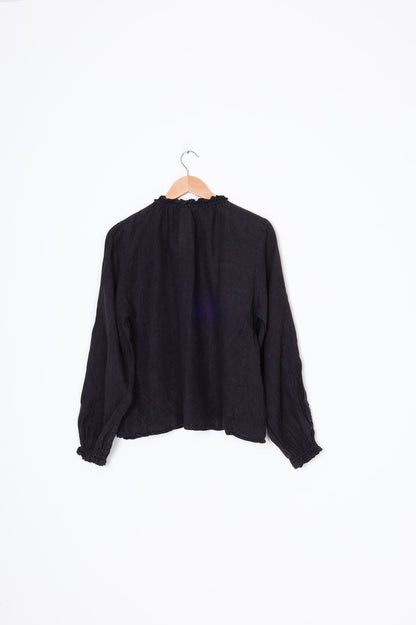 Max Womens Black Top Size 10