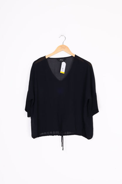 Max Womens Black Top Size 6