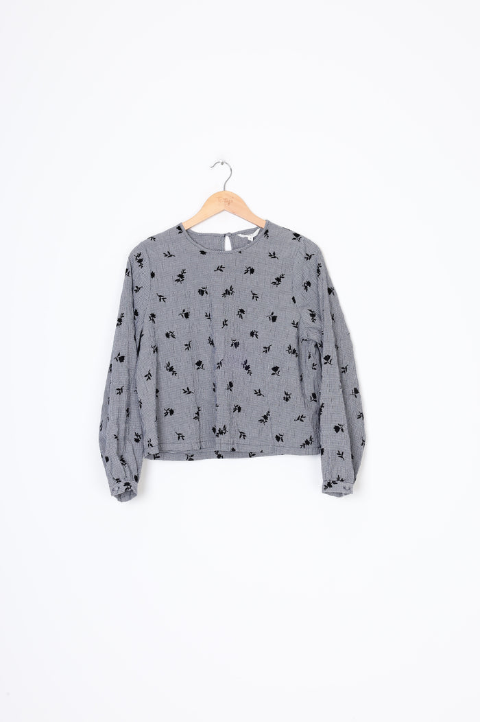 Max Womens Blue Top Size 8