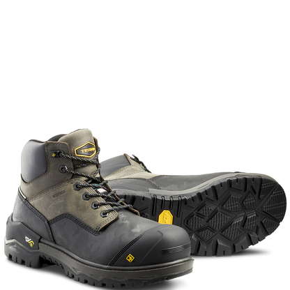 Men's Terra Gray Gantry 6" Waterproof Work Boot 4T8VGY
