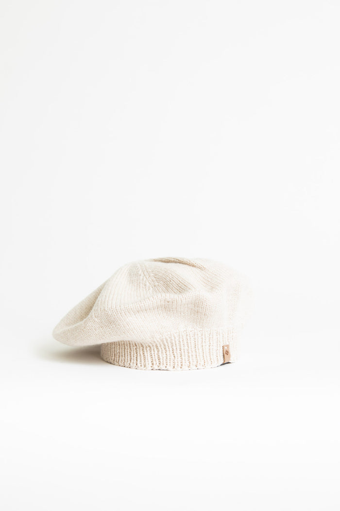 Merino Beret, Almond White