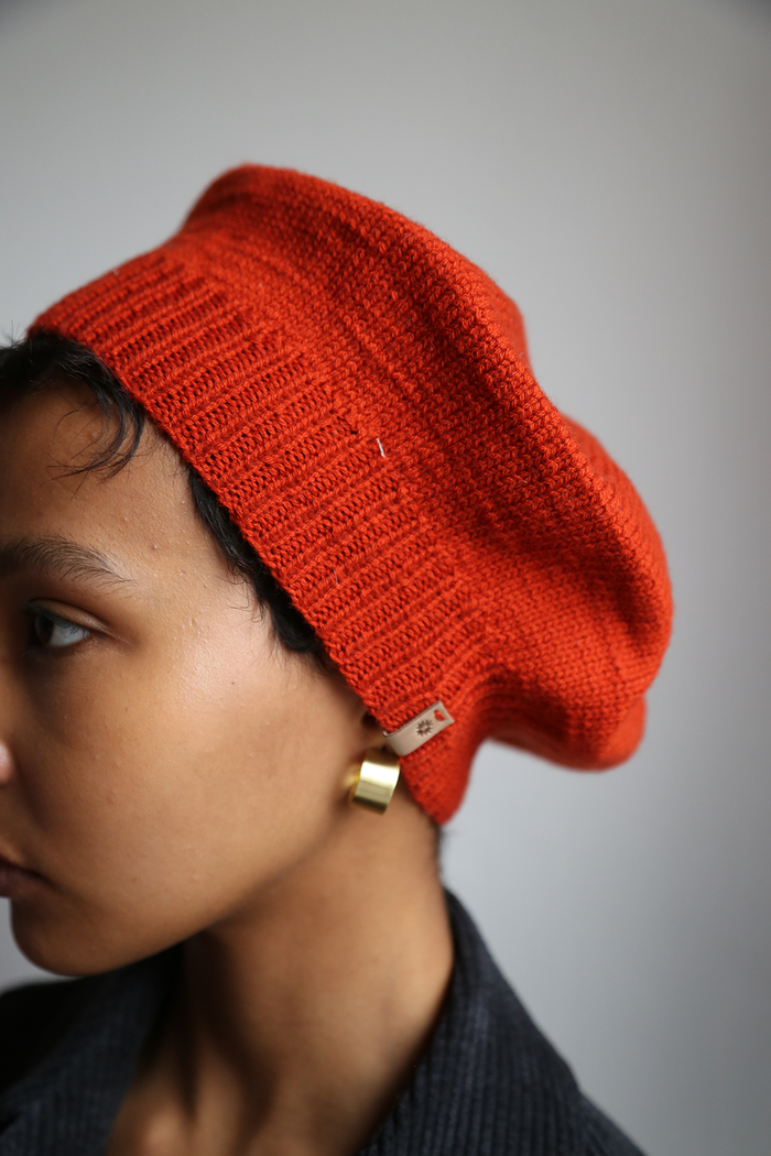 Merino Beret, Burnt Orange