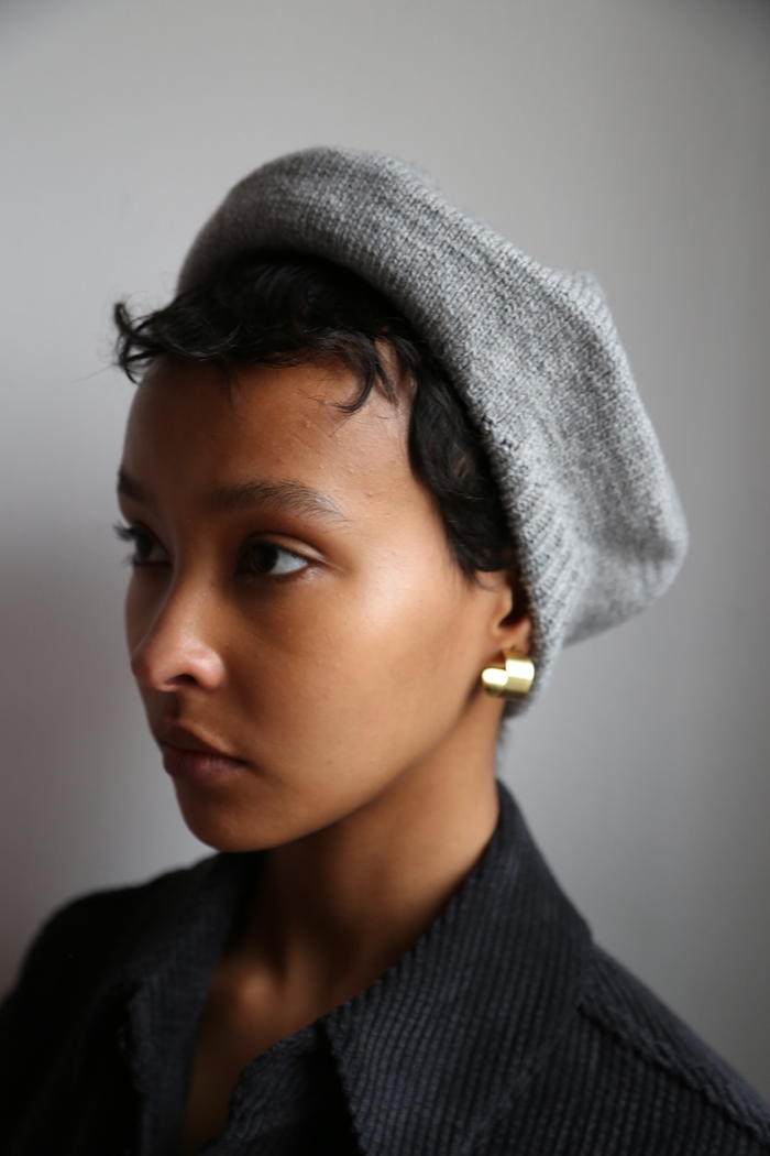Merino Beret, Flint Grey