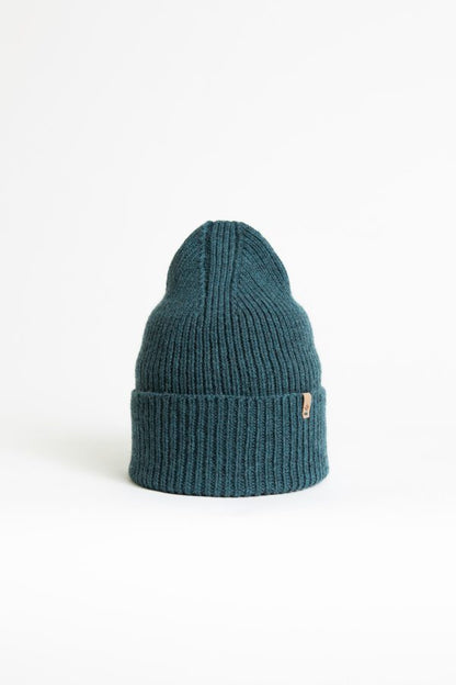Merino Rib Hat, Dragonfly Green