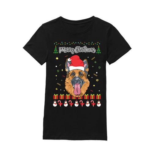 Merry Christmas German Shepherd - Premium Men's T-shirt