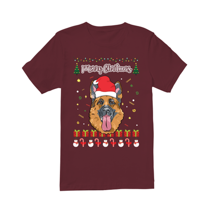Merry Christmas German Shepherd - Premium Men's T-shirt