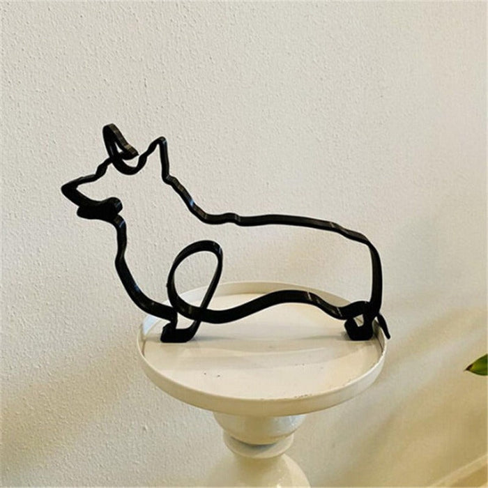 Metal Rottweiler Statue