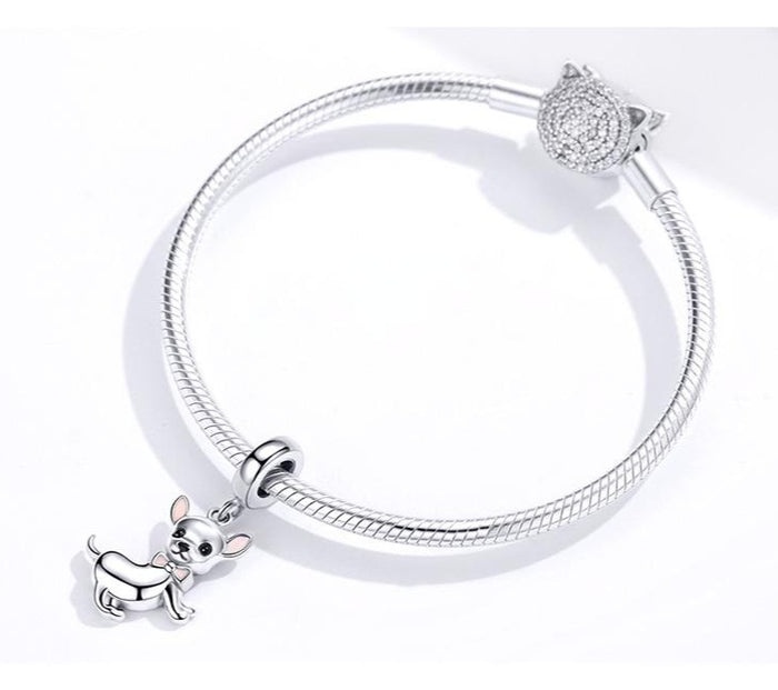 Mia Chihuahua 925 Sterling Silver Charm-charm-Ploocy-Ploocy