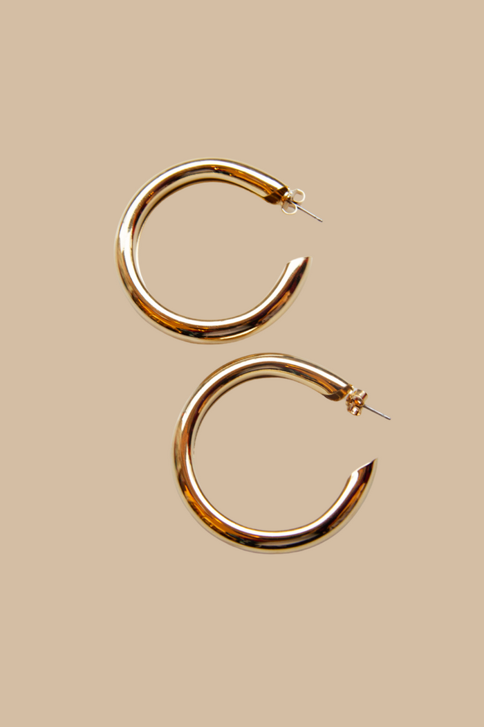 Mini Bella Hoop, Shiny Gold