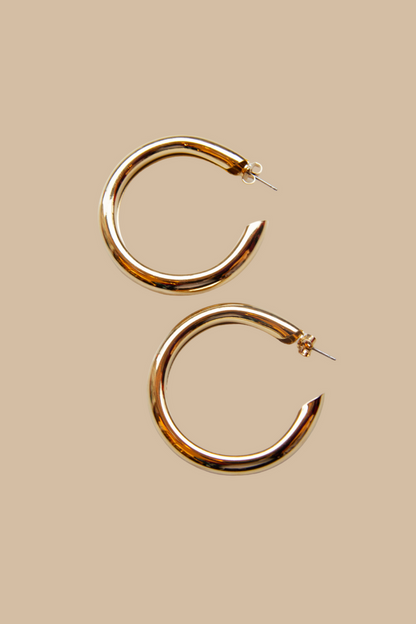 Mini Bella Hoop, Shiny Gold