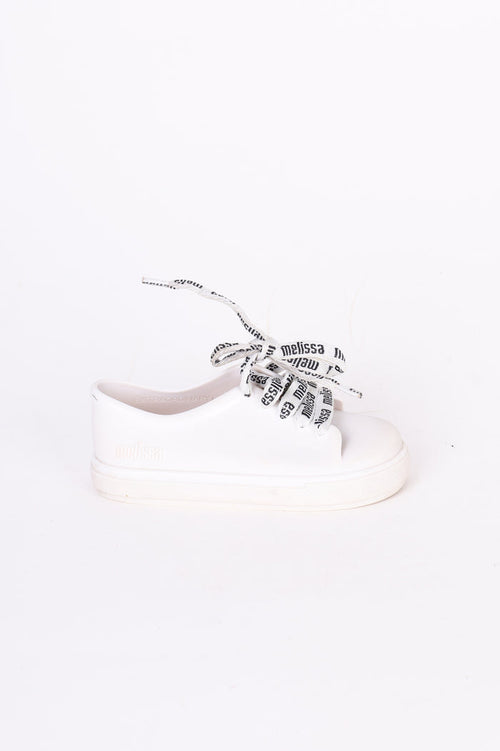 Mini Melissa Kids White Sneakers Size EU 25