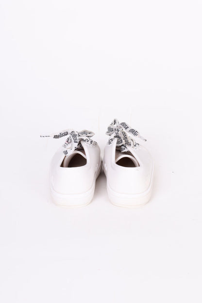 Mini Melissa Kids White Sneakers Size EU 25