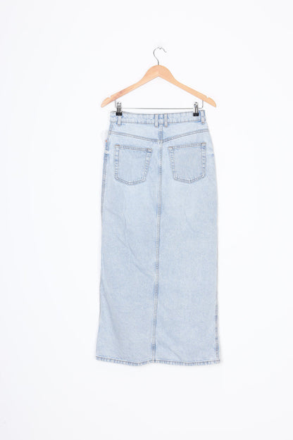 MNG Womens Blue Maxi Skirt Size S