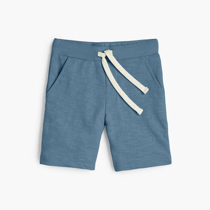 Mod Bermuda Shorts - 100% GOTS-Certified Organic Cotton Shorts - River - Made in Canada - Toddlers and Kids and Teens - mini mioche