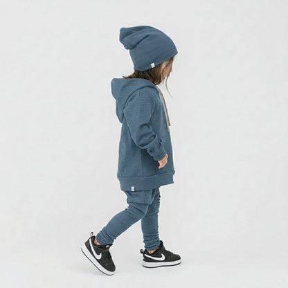 Organic Cotton Kids Hoodies - Mod Hoodie - Children’s and Toddler Hoodie - River - Made in Canada - mini mioche