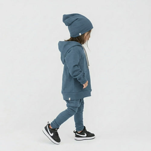 Organic Cotton Kids Hoodies - Mod Hoodie - Children’s and Toddler Hoodie - River - Made in Canada - mini mioche