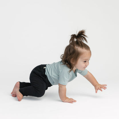 Mod Tie Joggers - Sweatpants - Black - 1/2 years - mini mioche