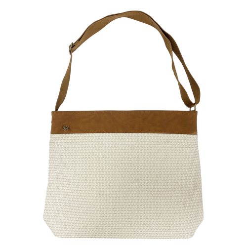 Monroe Messenger bag in Hampton with brown adjustable strap