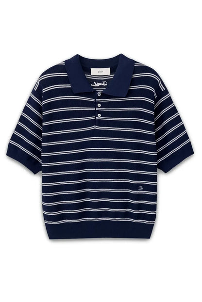 Multi Striped Polo Knit Shirts & Tops Dunst