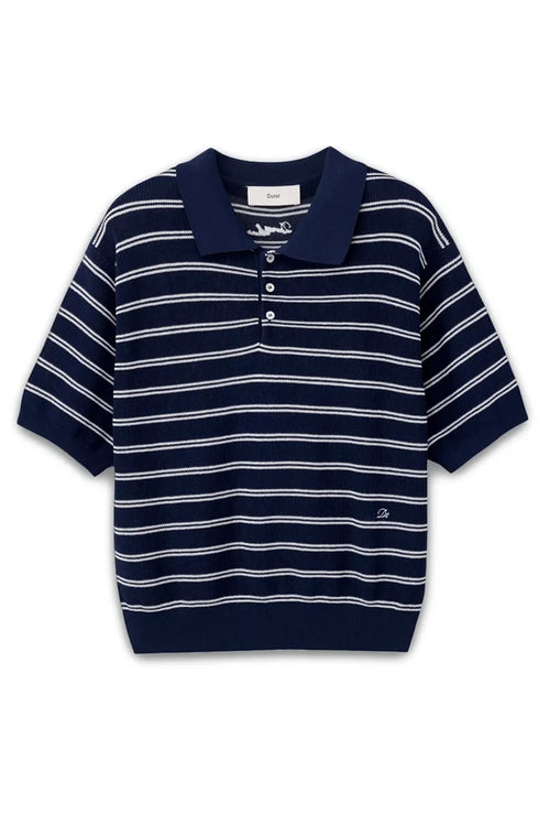 Multi Striped Polo Knit Shirts & Tops Dunst