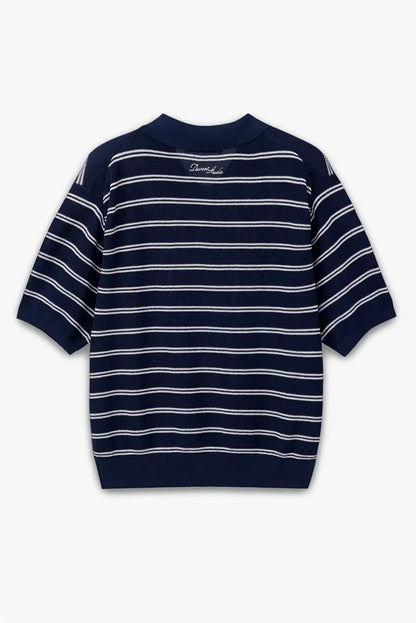 Multi Striped Polo Knit Shirts & Tops Dunst