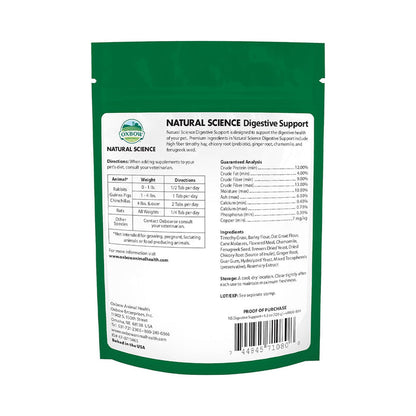 Natural Science Digestive Support 4.2oz back of bag