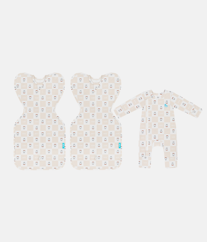 Newborn Essential Miffy Gift Bundle | 1.0 TOG | Swaddle 2 | Romper | Birch