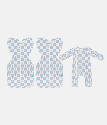 Newborn Essential Miffy Gift Bundle | 1.0 TOG | Swaddle 2 | Romper | Blue