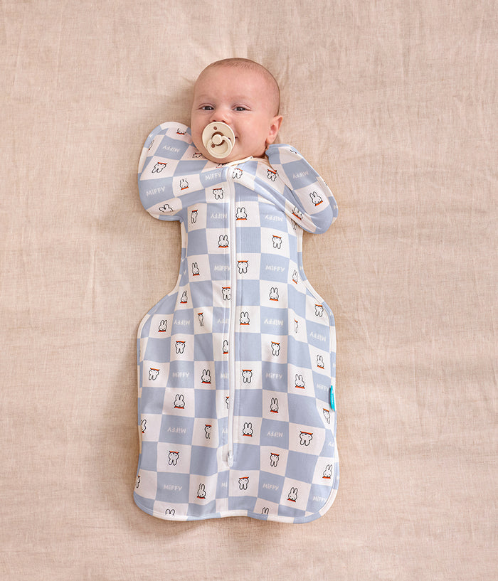 Newborn Essential Miffy Gift Bundle | 1.0 TOG | Swaddle 2 | Romper | Blue