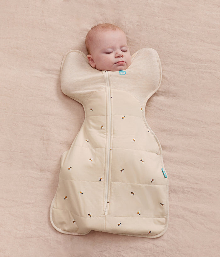 Swaddle Up™ 2.5 TOG Cotton Oatmeal Bees