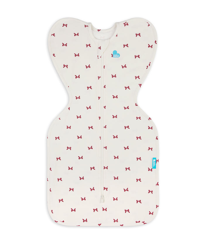 Newborn Starter Gift Bundle | Swaddle | Romper | Sleep Machine | 1.0 TOG | Cream Bows