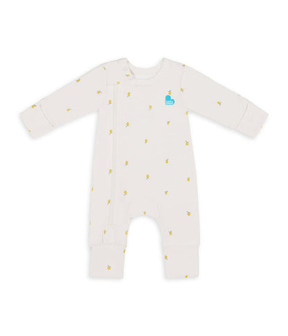 Newborn Starter Gift Bundle | Swaddle | Romper | Sleep Machine | 1.0 TOG | Olive | Cream Lemons
