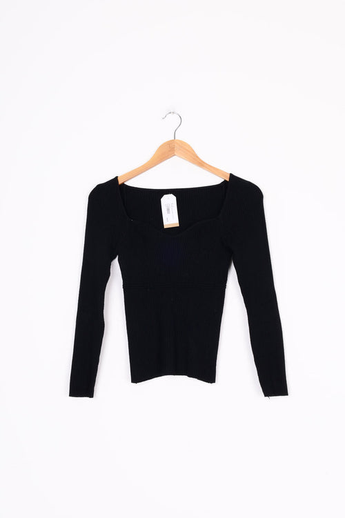 No Label Womens Black Top Size S