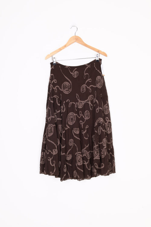 No Label Womens Brown Skirt Size M