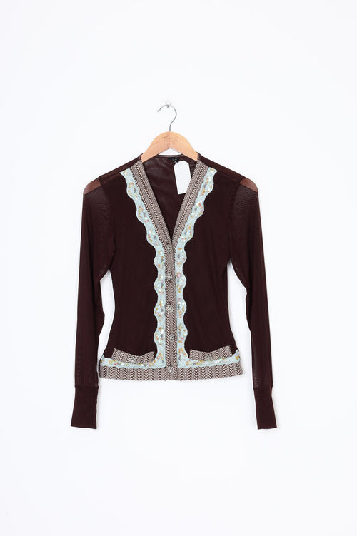 No Label Womens Brown Top Size S