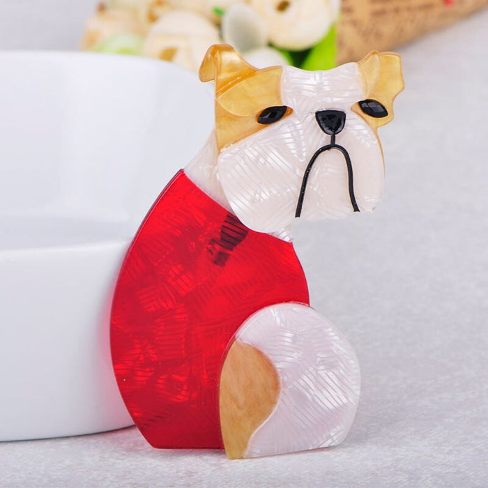 Ollie The English Bulldog Brooch