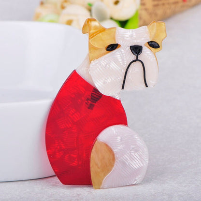 Ollie The English Bulldog Brooch