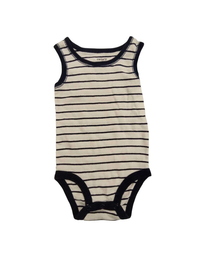 Onesie Tank: Blue Stipes