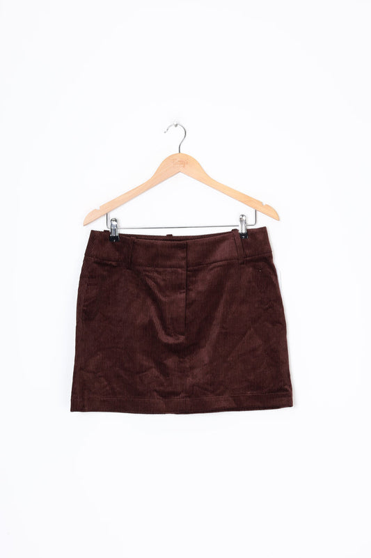& Other Stories Womens Brown Mini Skirt Size 40