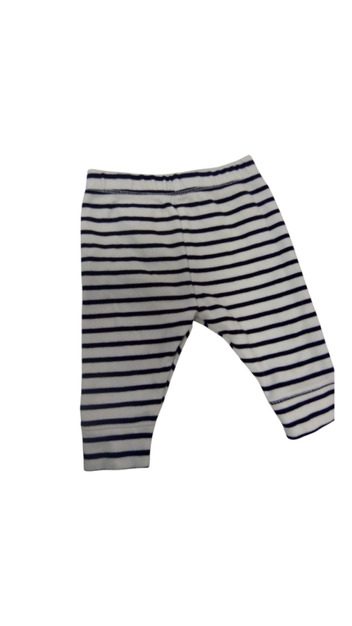 Pants:White/Black Stripes