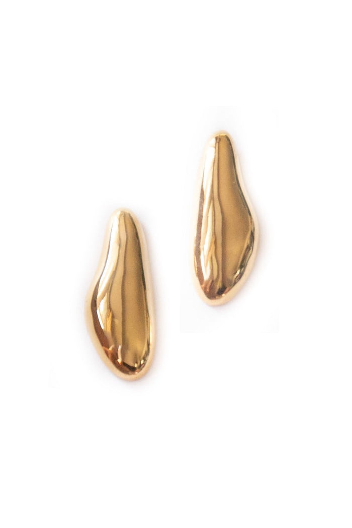 Pebble Studs Gold