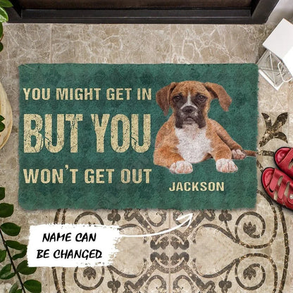 Personalized Boxer Dog Doormat