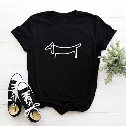 Picasso Dachshund Lady T-Shirt