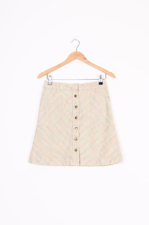 Pilcro and the Letterpress Womens Yellow Skirt Size S