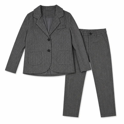 Pin Striped Blazer Set W/ Pants